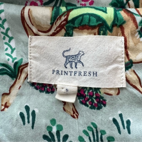 Printfresh Camel's Courtyard Print Pajama Top Small - Picture 5 of 6